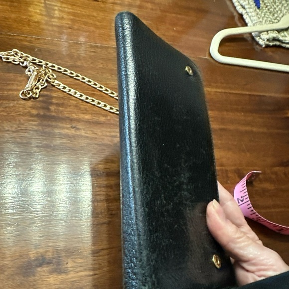 EUC Miu Miu Black and Gold Pebbled Leather Clutch - Picture 11 of 16